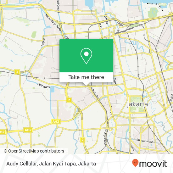 Audy Cellular, Jalan Kyai Tapa map
