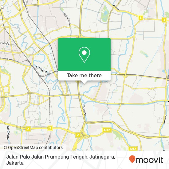 Jalan Pulo Jalan Prumpung Tengah, Jatinegara map