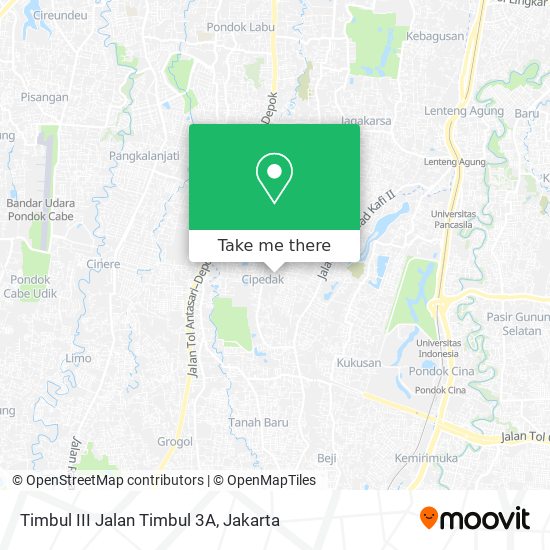 Timbul III Jalan Timbul 3A map