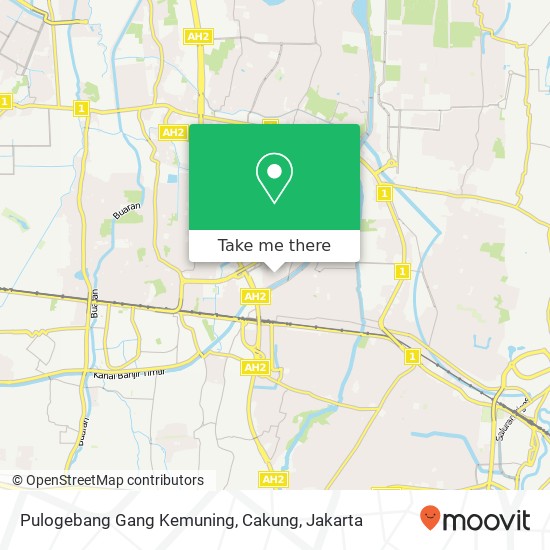 Pulogebang Gang Kemuning, Cakung map