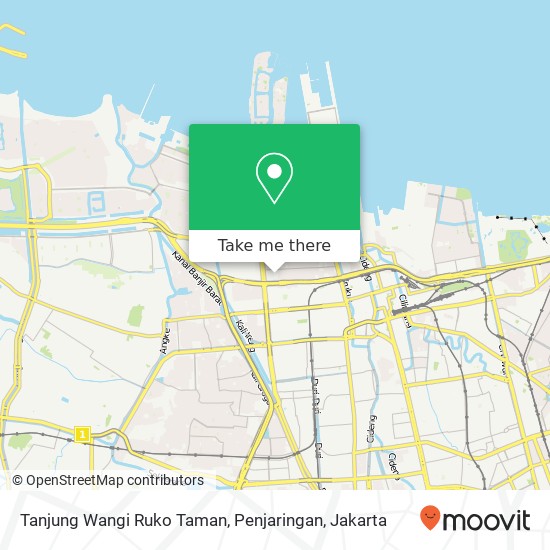 Tanjung Wangi Ruko Taman, Penjaringan map