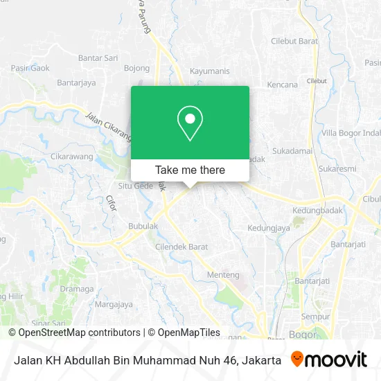 Jalan KH Abdullah Bin Muhammad Nuh 46 map