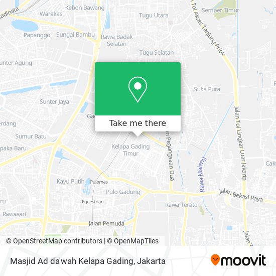 Masjid Ad da'wah Kelapa Gading map