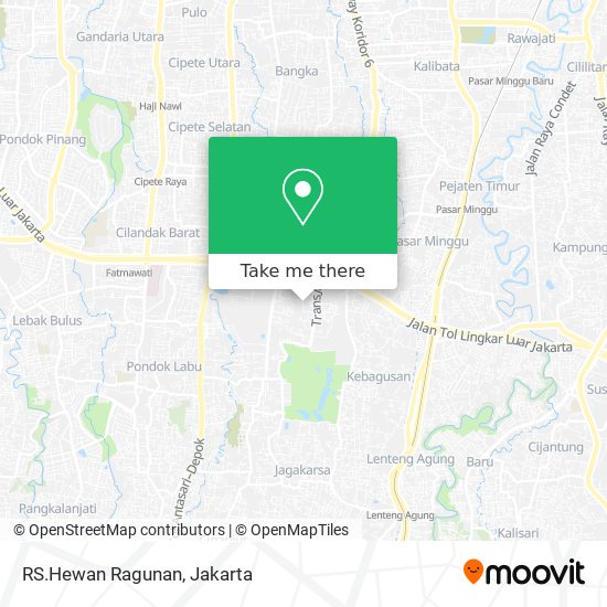 RS.Hewan Ragunan map