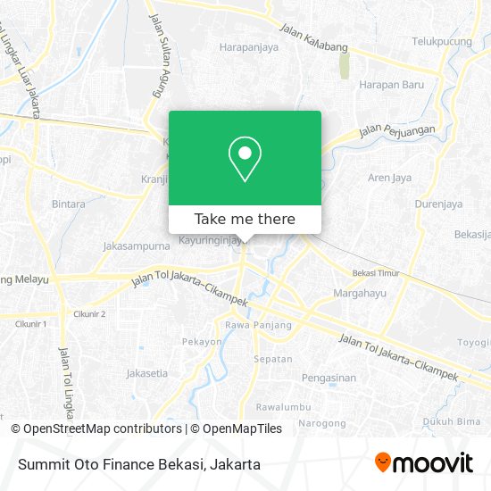 Summit Oto Finance Bekasi map