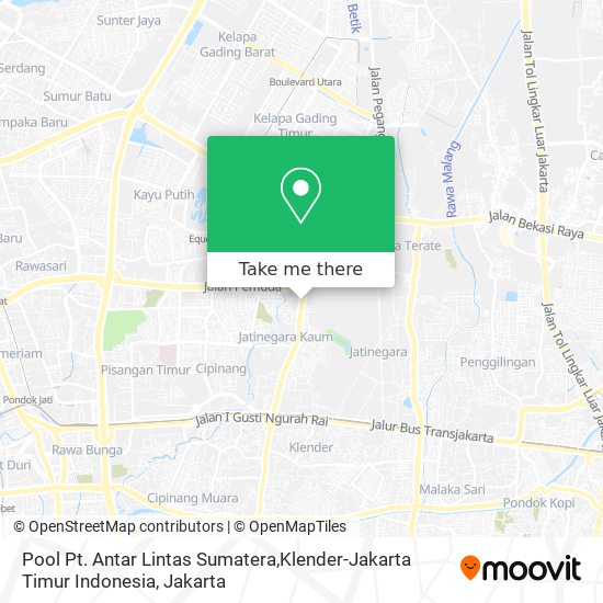 Pool Pt. Antar Lintas Sumatera,Klender-Jakarta Timur Indonesia map
