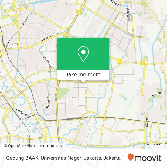 Gedung BAAK, Universitas Negeri Jakarta map