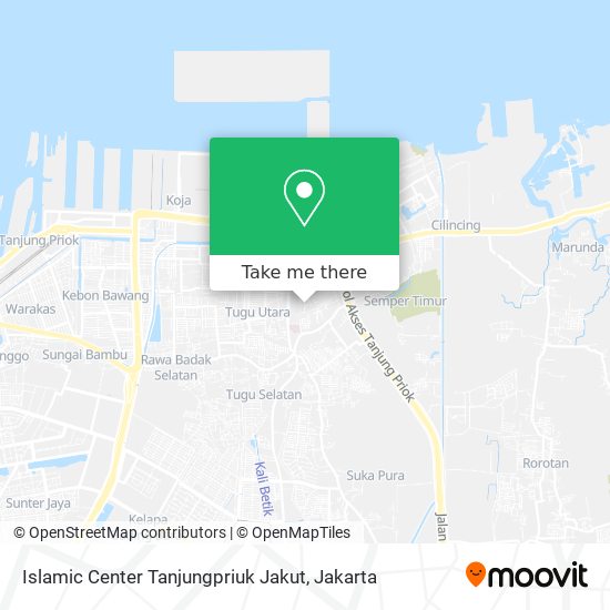 Islamic Center Tanjungpriuk Jakut map