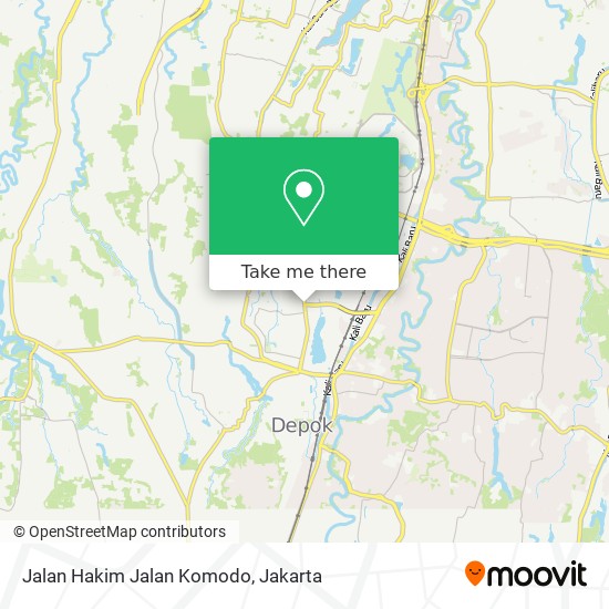 Jalan Hakim Jalan Komodo map