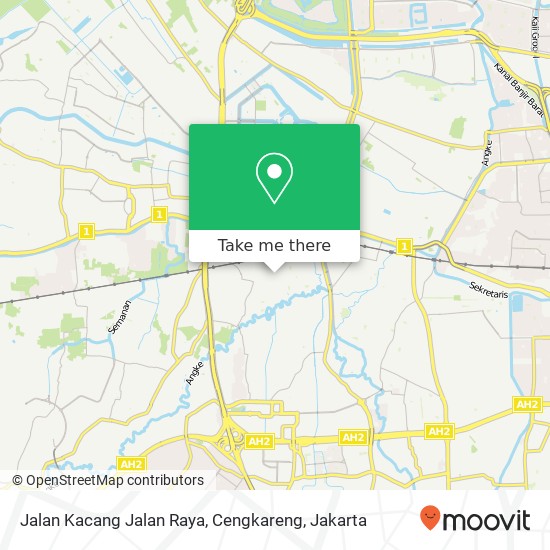 Jalan Kacang Jalan Raya, Cengkareng map