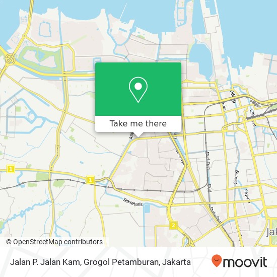 Jalan P. Jalan Kam, Grogol Petamburan map