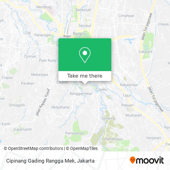 Cipinang Gading Rangga Mek map