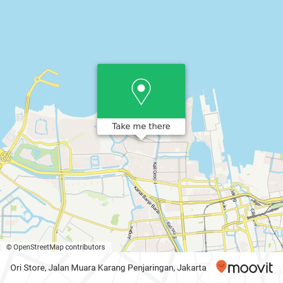 Ori Store, Jalan Muara Karang Penjaringan map