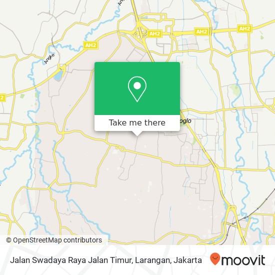 Jalan Swadaya Raya Jalan Timur, Larangan map