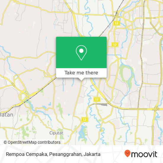 Rempoa Cempaka, Pesanggrahan map