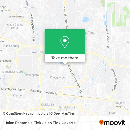 Jalan Rasamala Elok Jalan Elok map