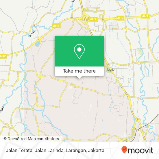 Jalan Teratai Jalan Larinda, Larangan map