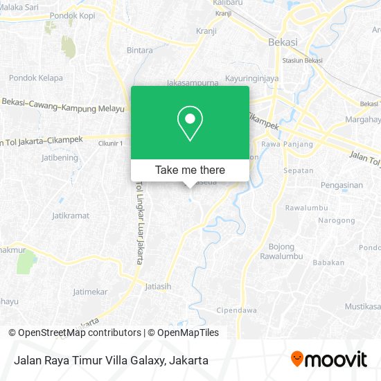 Jalan Raya Timur Villa Galaxy map