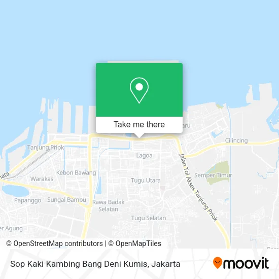 Sop Kaki Kambing Bang Deni Kumis map