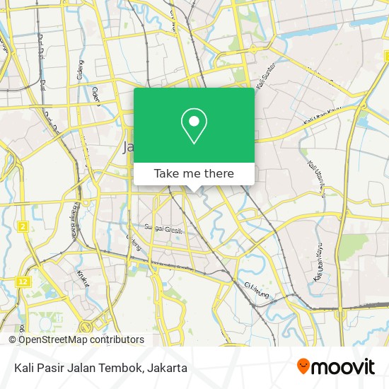 Kali Pasir Jalan Tembok map