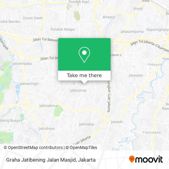 Graha Jatibening Jalan Masjid map