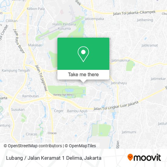 Lubang / Jalan Keramat 1 Delima map