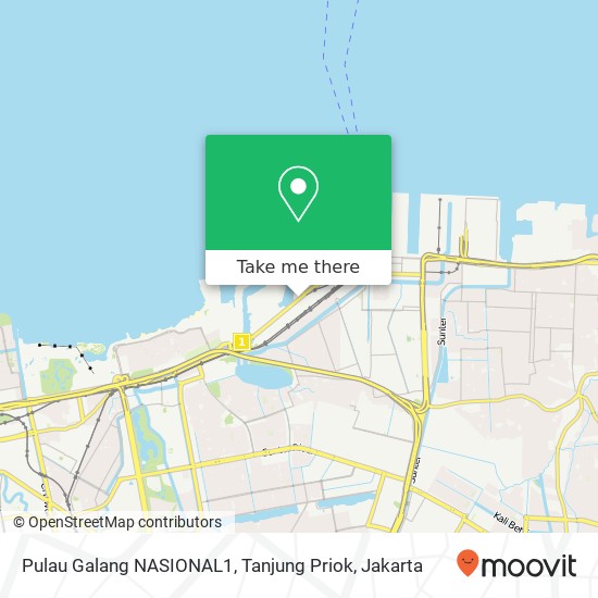 Pulau Galang NASIONAL1, Tanjung Priok map