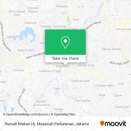 Rumah Makan Hj. Masenah Pedurenan map