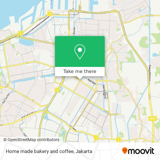 Home made bakery and coffee map