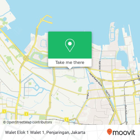 Walet Elok 1 Walet 1, Penjaringan map