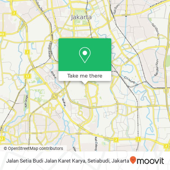 Jalan Setia Budi Jalan Karet Karya, Setiabudi map