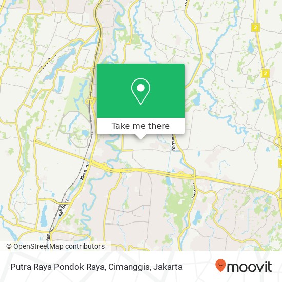 Putra Raya Pondok Raya, Cimanggis map