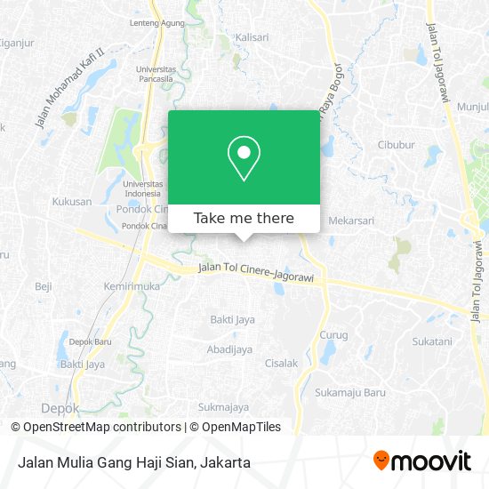 Jalan Mulia Gang Haji Sian map