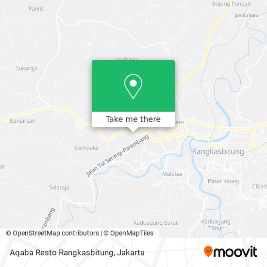 Aqaba Resto Rangkasbitung map