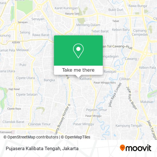 Pujasera Kalibata Tengah map