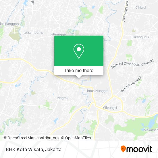 BHK Kota Wisata map