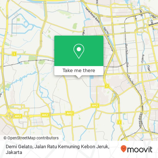 Demi Gelato, Jalan Ratu Kemuning Kebon Jeruk map