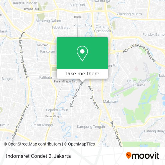 Indomaret Condet 2 map