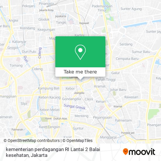 kementerian perdagangan RI Lantai 2 Balai kesehatan map