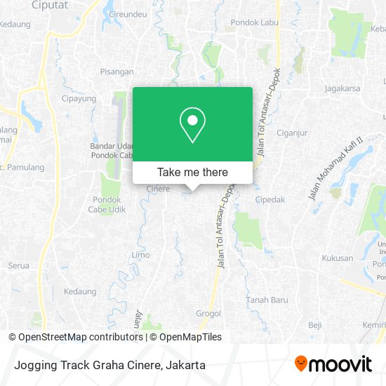 Jogging Track Graha Cinere map