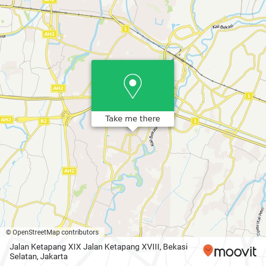 Jalan Ketapang XIX Jalan Ketapang XVIII, Bekasi Selatan map