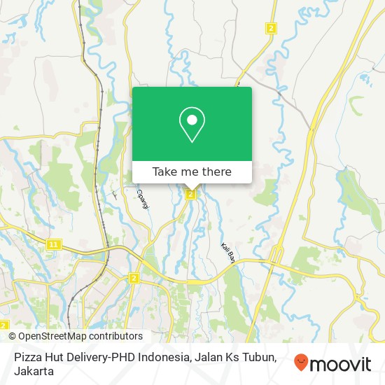 Pizza Hut Delivery-PHD Indonesia, Jalan Ks Tubun map