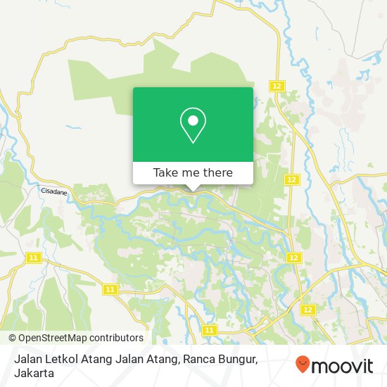 Jalan Letkol Atang Jalan Atang, Ranca Bungur map