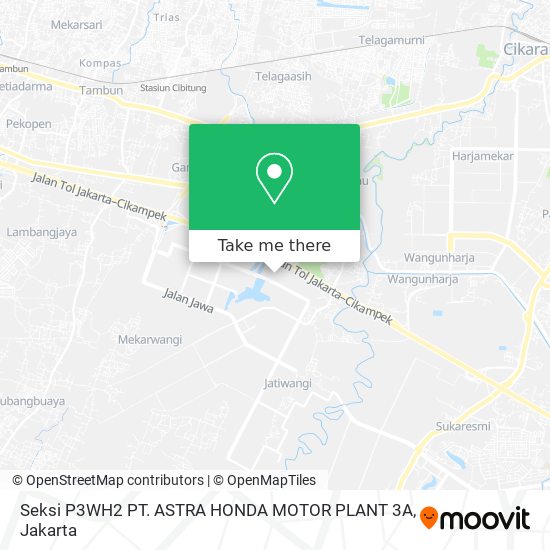 Seksi P3WH2 PT. ASTRA HONDA MOTOR PLANT 3A map