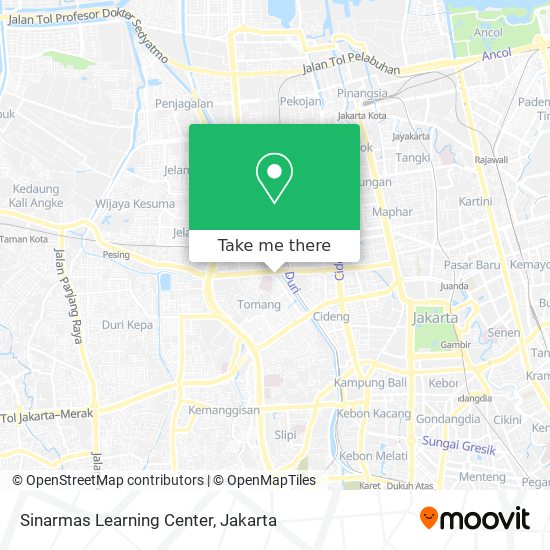 Sinarmas Learning Center map