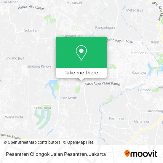 Pesantren Cilongok Jalan Pesantren map