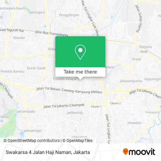 Swakarsa 4 Jalan Haji Naman map