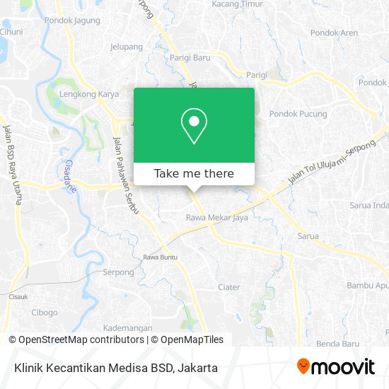 Klinik Kecantikan Medisa BSD map