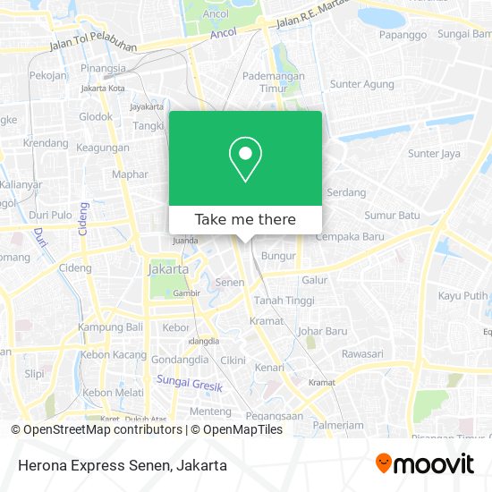 Herona Express Senen map