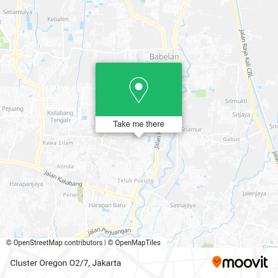 Cluster Oregon O2/7, Babelan map